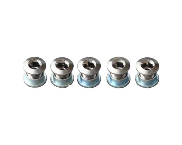 Sugino 75 Track Chainring Bolt/Nut Set (Chrome) (Steel) (5 Pack)