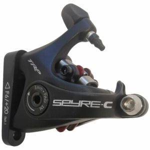 TRP Spyre C Flat Mount Disc Brake Caliper - Black / Rear / No Rotor / Flat Mount Caliper - 160mm Adaptor F6