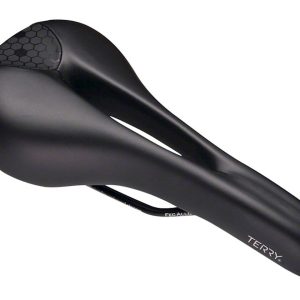 Terry Men's Fly Chromoly Gel Saddle (Black) (FeC Alloy Rails) (140mm)