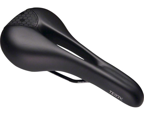 Terry Men's Fly Chromoly Gel Saddle (Black) (FeC Alloy Rails) (140mm)