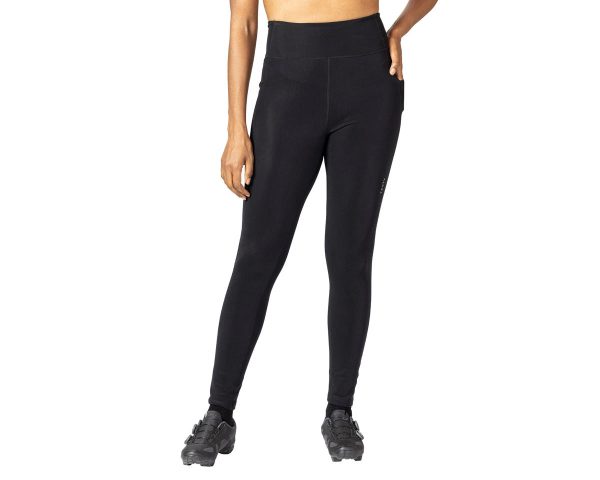 Terry Pad-less Hi-Rise Tights (Black) (L) (No Chamois)