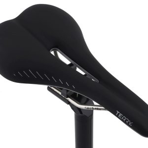 Terry Raven Ti Gel Women's Saddle (Black) (CrN/Titanium Rails) (150mm)