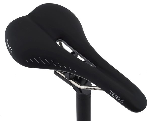 Terry Raven Ti Gel Women's Saddle (Black) (CrN/Titanium Rails) (150mm)