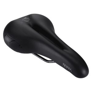 Terry Women's Butterfly Chromoly Gel Saddle (Black) (FeC Alloy Rails) (155mm)