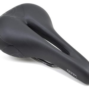 Terry Women's Butterfly Chromoly Saddle (Black) (FeC Alloy Rails) (155mm)