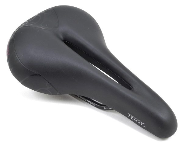 Terry Women's Butterfly Chromoly Saddle (Black) (FeC Alloy Rails) (155mm)