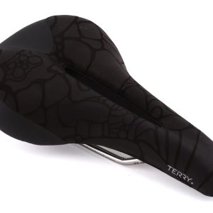 Terry Women's Butterfly Ti Saddle (Black) (Titanium Rails) (155mm)