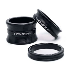 Thomson Headset Spacer Kit - Black / 20mm, 10mm, 5mm