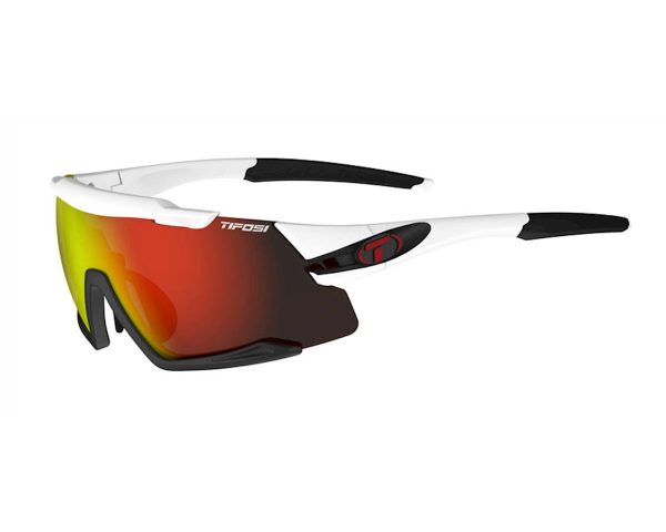 Tifosi Aethon Sunglasses (White/Black) (Clarion Red/AC Red/Clear Lenses)