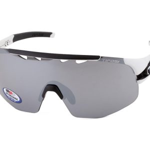 Tifosi Sledge Lite Sunglasses (Matte White) (Smoke/AC Red/Clear Lenses)