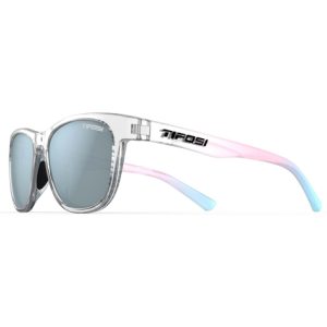 Tifosi Swank Single Lens Sunglasses - Clear / Smoke Bright Blue Lens