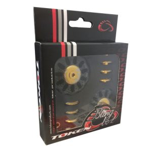 Token TBT Alloy Pulley Jockey Wheels - Black / Gold / 9 Speed / 10 Speed / 11 Speed