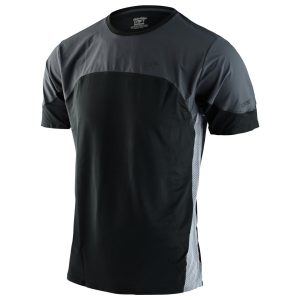 Troy Lee Designs Drift Short Sleeve Jersey (Solid Dark Charcoal) (L)