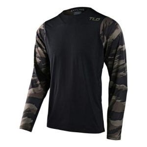 Troy Lee Designs Skyline Chill Long Sleeve Jersey - Tie Dye Charcoal / Large