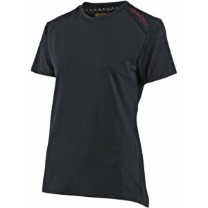 Troy Lee Designs Women's Lilium Jacquard Short Sleeve Jersey - Black / Small