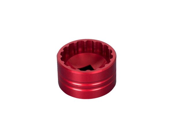 Unior 1671 16-Notch Aluminum Bottom Bracket Socket Tool (Red) (16 Notches) (1/2" Drive)