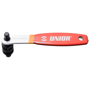 Unior | Square Taper & Splined Crank Puller W/handle Red/orange