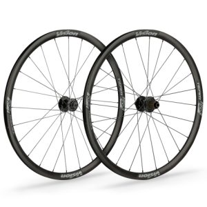 Vision Team AGX Disc Clincher Gravel Wheelset - Black / 12mm Front - 142x12mm Rear / Shimano / Centerlock / Pair / 11-12 Speed / Clincher / 700c