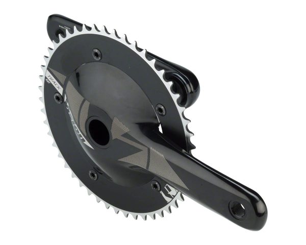 Vision Track Crankset (Black) (Single Speed) (386 EVO Spindle) (165mm) (49T) (144 BCD)