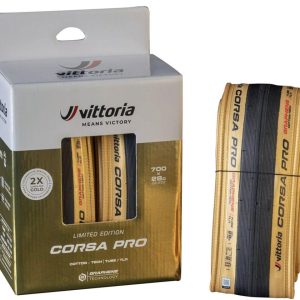 Vittoria Corsa Pro TLR Tubeless Road Tires (Para) (700c) (28mm) (Folding) (Graphene 2.0/Cotton-Tech)