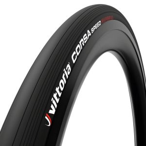 Vittoria Corsa Speed Tubeless Road Tire (Black) (700c) (23mm) (Folding) (Graphene 2.0/Corespun-T)