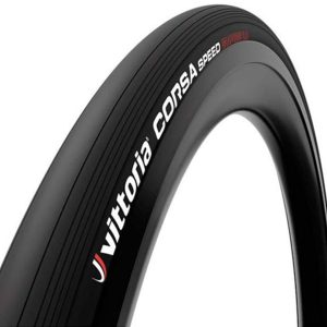 Vittoria Corsa Speed Tubeless Road Tire (Black) (700c) (25mm) (Folding) (Graphene 2.0/Corespun-T)