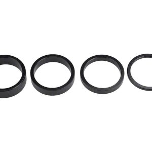 Wheels Manufacturing 1-1/8" 4-Piece Headset Spacer Kit (Black) (2.5mm, 5mm, 7.5mm & 10mm)