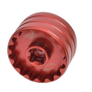 Wheels Manufacturing Bottom Bracket Socket Tool (Red) (48.5/44mm 16-Notch Cups)