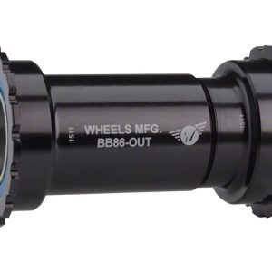 Wheels Manufacturing Outboard Bottom Bracket (Black) (BB86/92) (24mm Spindle) (ABEC-3 Bearings)