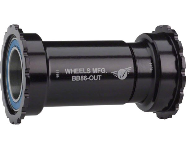 Wheels Manufacturing Outboard Bottom Bracket (Black) (BB86/92) (24mm Spindle) (ABEC-3 Bearings)