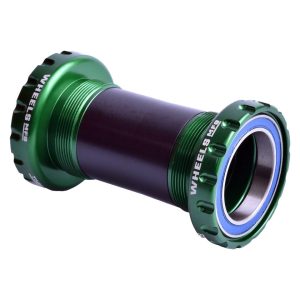 Wheels Manufacturing Threaded External ABEC-3 Bottom Bracket (Green) (BSA) (68/73/100) (SRAM DUB)