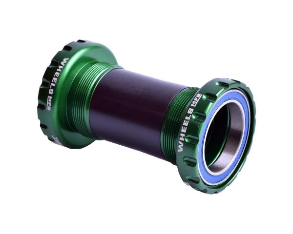 Wheels Manufacturing Threaded External ABEC-3 Bottom Bracket (Green) (BSA) (68/73/100) (SRAM DUB)