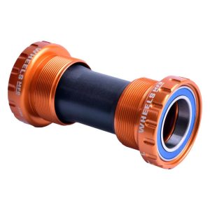 Wheels Manufacturing Threaded External ABEC-3 Bottom Bracket (Orange) (BSA) (68/73) (24mm/Shimano Sp