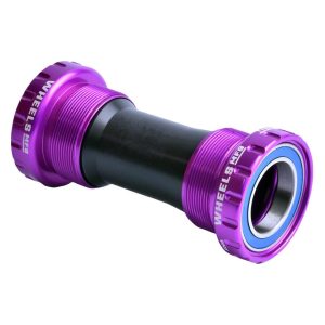 Wheels Manufacturing Threaded External ABEC-3 Bottom Bracket (Purple) (BSA) (68/73) (24mm/Shimano Sp