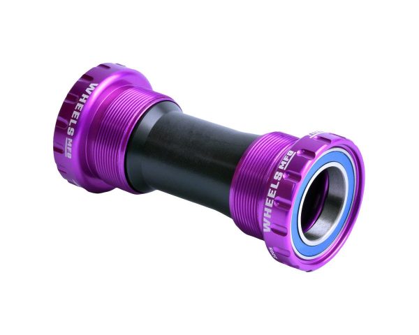 Wheels Manufacturing Threaded External ABEC-3 Bottom Bracket (Purple) (BSA) (68/73) (24mm/Shimano Sp