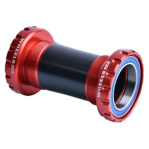 Wheels Manufacturing Threaded External ABEC-3 Bottom Bracket (Red) (BSA) (68/73/100) (SRAM DUB)