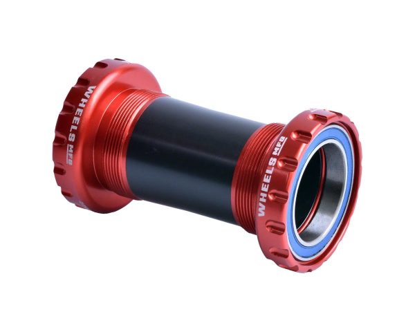 Wheels Manufacturing Threaded External ABEC-3 Bottom Bracket (Red) (BSA) (68/73/100) (SRAM DUB)