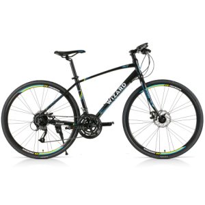 Wizard Road Sport 1.7 Hybrid Bike - Black / Blue / Yellow / 19"