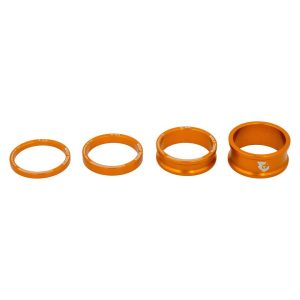 Wolf Tooth Components 1-1/8" Headset Spacer Kit (Orange) (3, 5, 10, 15mm)