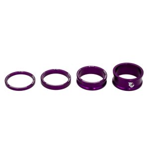 Wolf Tooth Components 1-1/8" Headset Spacer Kit (Purple) (3, 5, 10, 15mm)