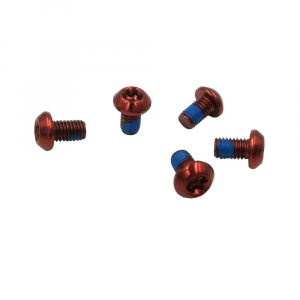 Wolf Tooth Components | Camo Chainring Bolts | Red | 5 Pack, Ed Coated Steel