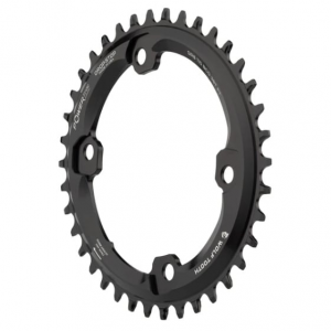 Wolf Tooth Components | Elliptical Chainring For Shimano Grx Cranks | Black | 38T | Aluminum