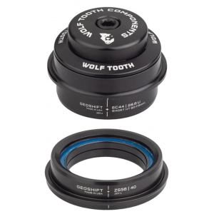 Wolf Tooth Components | Geoshift Performance Angle Headset - 2 Deg | Black | Zs44/zs56, Long, 2 Degree