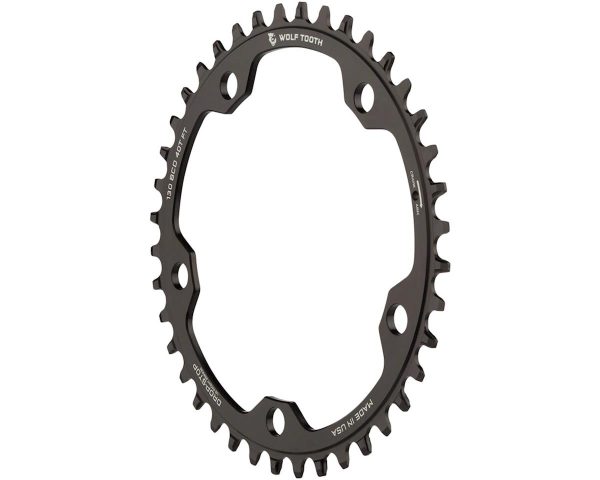 Wolf Tooth Components Gravel/CX/Road Chainring (Black) (Drop-Stop B) (Single) (130mm BCD) (42T)