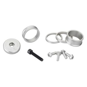 Wolf Tooth Components Headset Spacer BlingKit (Raw Silver) (3, 5,10, 15mm) (w/ Bottle Cage Bolts)