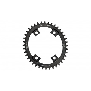 Wolf Tooth Components | Oval 110 Bcd Asymmetric 4-Bolt For Shimano Cranks 42T Asymetric For Shimano 4X110Bcd Cranks | Aluminum