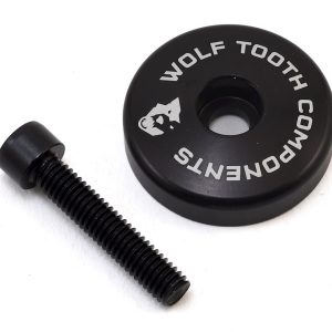 Wolf Tooth Components Ultralight Stem Cap w/ Integrated Spacer (Black) (5mm)