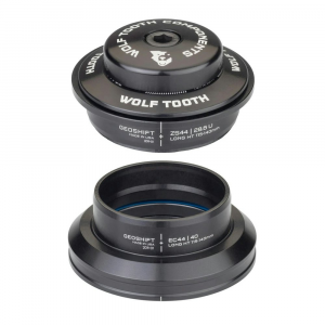 Wolf Tooth Components | Zs44/ec44 Geoshift Performance Angle Headset | Black | Zs44/ec44, Long