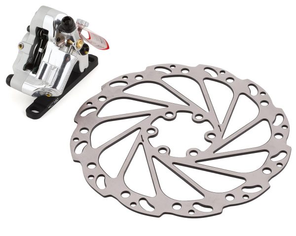 Yokozuna Motoko Disc Brake Caliper (Silver) (Mechanical) (w/ 160mm Rotor) (Front) (Flat Mount)