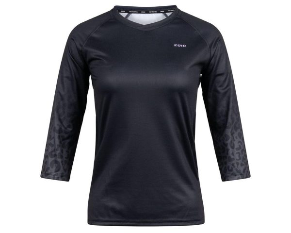 ZOIC Women's Harper 3/4 Sleeve Jersey (Black Cheetah) (M)